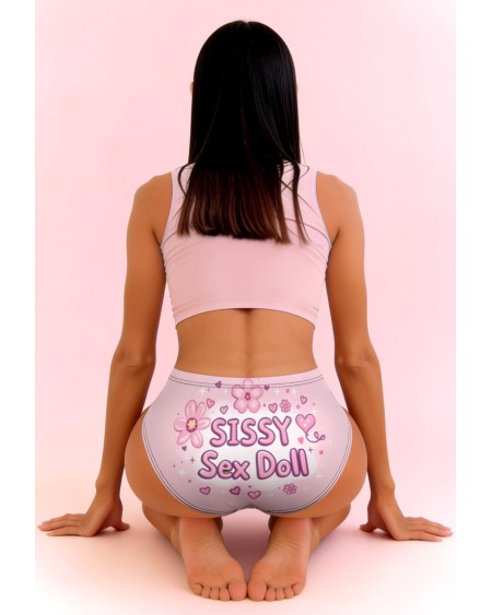 Sissy Sex Doll Panties Pink Femboy Crossdresser Underwear