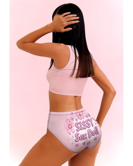 Sissy Sex Doll Panties Pink Femboy Crossdresser Underwear