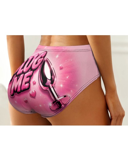 Plug Me Pink Sissy Panties for Men S to 5XL