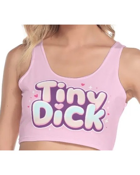 Tiny Dick Pink Sissy Crop Top XS to 5XL