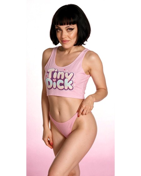 Tiny Dick Pink Sissy Crop Top XS to 5XL