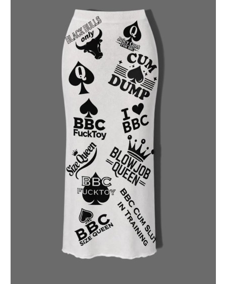 Transparent Queen of Spades BBC Mesh Two Piece Set