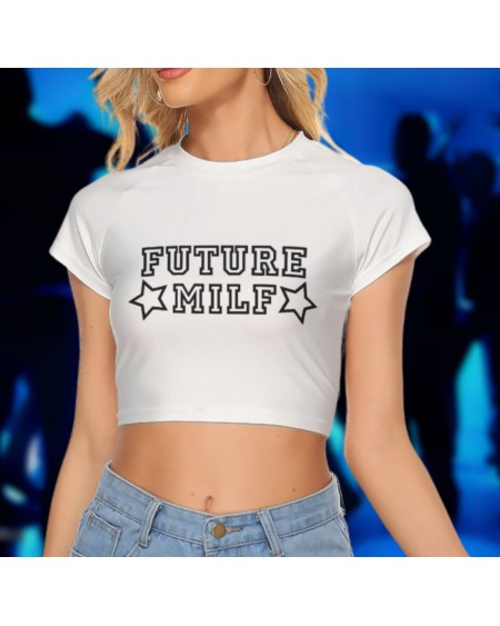 Croc - Top FUTURE MILF, hotwife t - shirt, qos t - shirt,