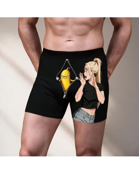 Funny Banana Anime Boxer Briefs for Men | Novelty Underwear