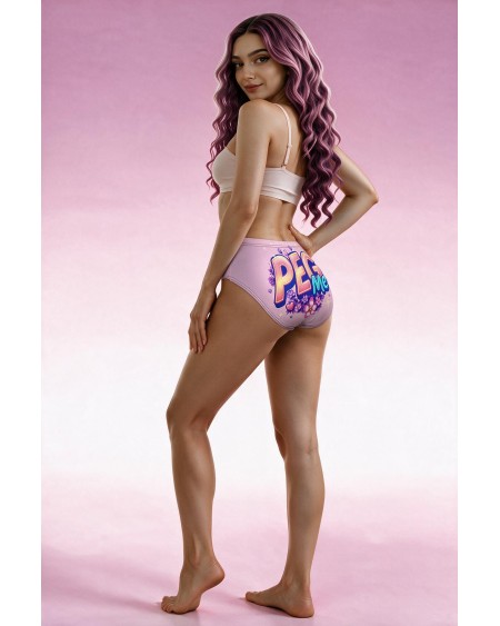 PEG ME Sissy Panties Pink Floral Underwear