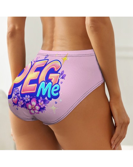 PEG ME Sissy Panties Pink Floral Underwear