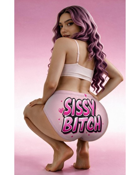 PEG ME Sissy Panties Pink Floral Underwear