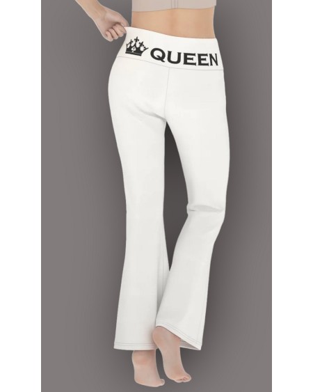 QUEEN OF SPADES Flare Pants, Legging, large size queen of