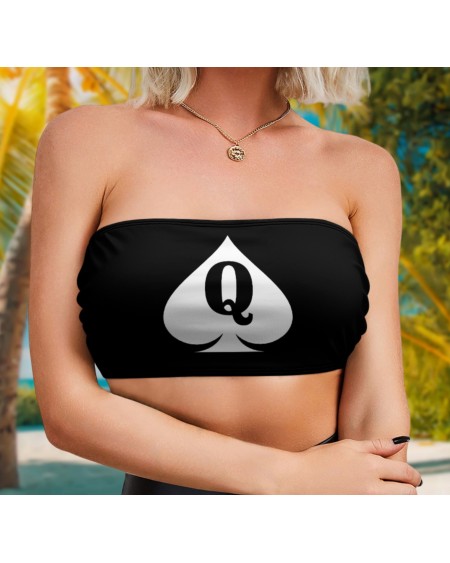QUEEN OF SPADES Wrap Chest, 25 colors, top queen off spades,
