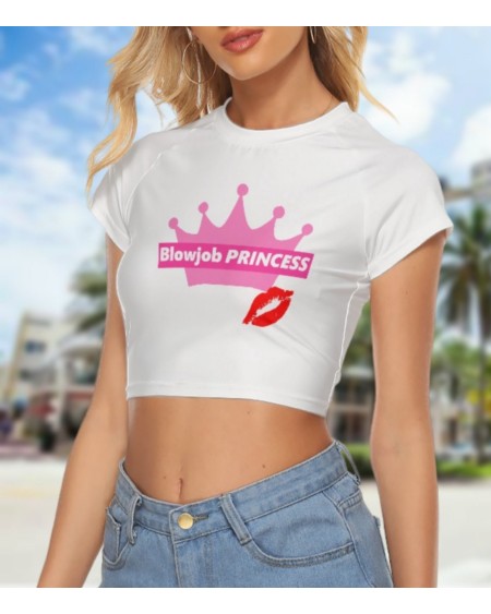 Croc - Top BLOWJOB PRINCESS, hotwife t - shirt, qos t -