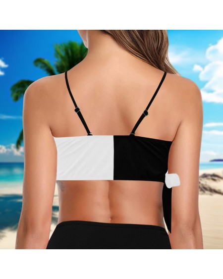 QUEEN OF SPAADES Knot Side Bikini Top, Queen off spades