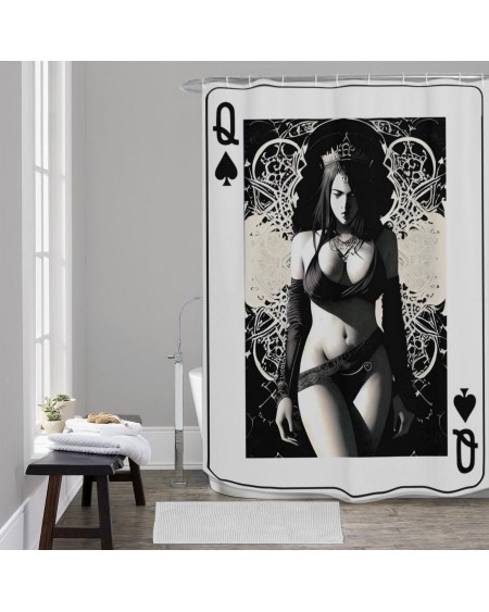 QUEEN OF SPADES Shower Curtains 4 Sizes, qos curtains, qos,