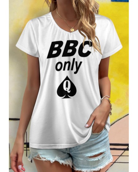 BBC ONLY V - Neck short sleeve T - shirt 8 colors, queen off