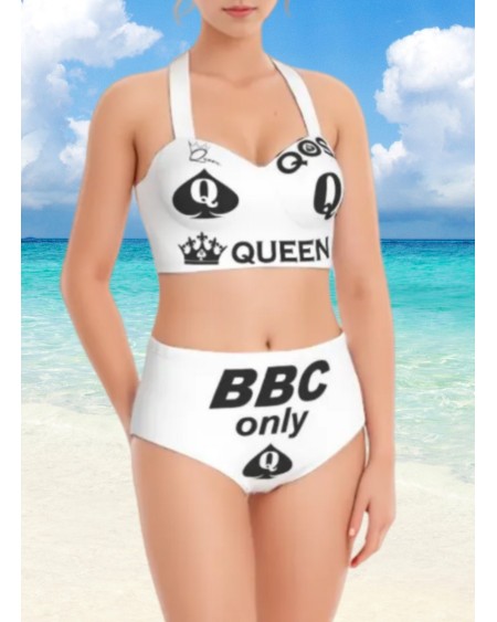 Bikini QUEEN OF SPADES, Extra large size, qos swimsuit slut