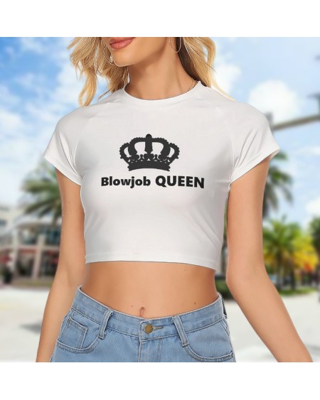 Croc - Top BLOWJOB QUEEN, hotwife t - shirt, qos t - shirt,