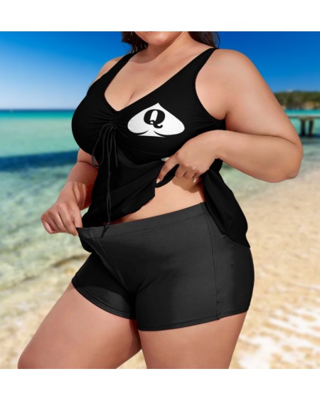 QUEEN OF SPADES Swimsuit, 2 pieces large size, hotwife, bbc
