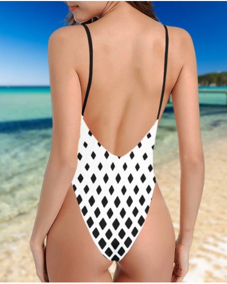 QUEEN OF SPADES Halter Straps Backless, large size, bikini,