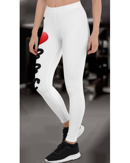 Legging I LOVE BBC White. hot wife
