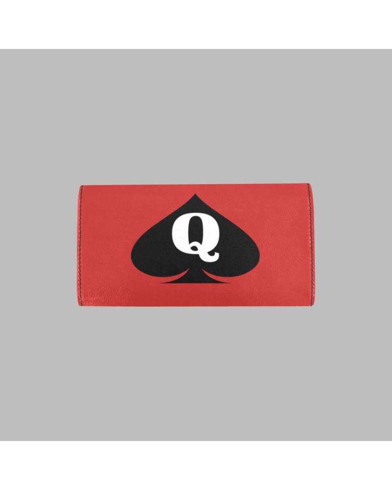 QUEEN OF SPADES, Women'S Trifold Long Clutch Wallets slut