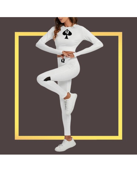 QUEEN OF SPADES Set With Backless Top And Leggings, Qos,