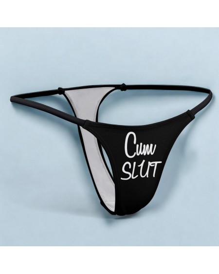 Cum SLUT Thong - Seductive Lingerie For Hotwives,