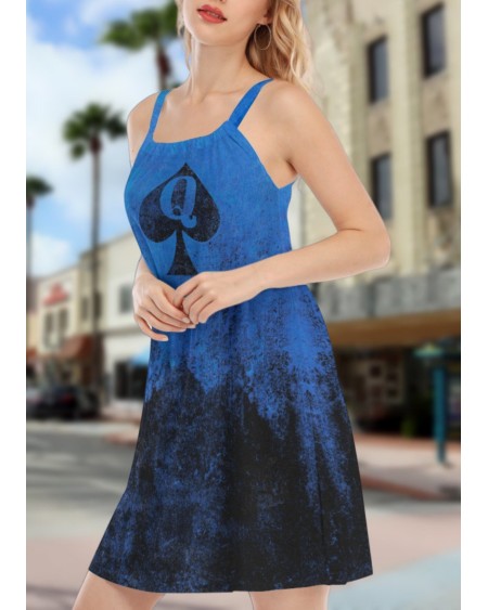 QUEEN OF SPADES Sleeveless Cami Dress, Slut clothing,