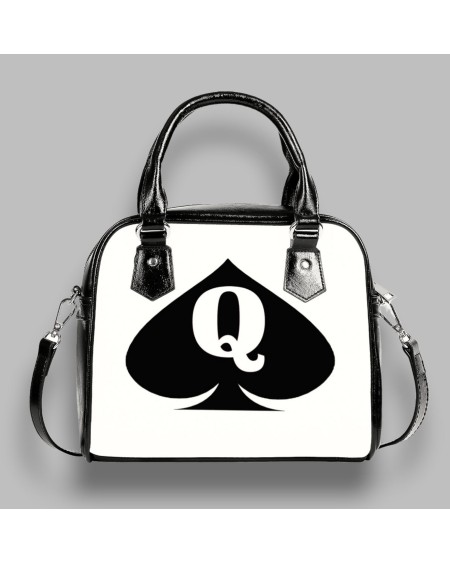 Handbag QUEEN OF SPADES, Shoulder Strap, Slut clothing,