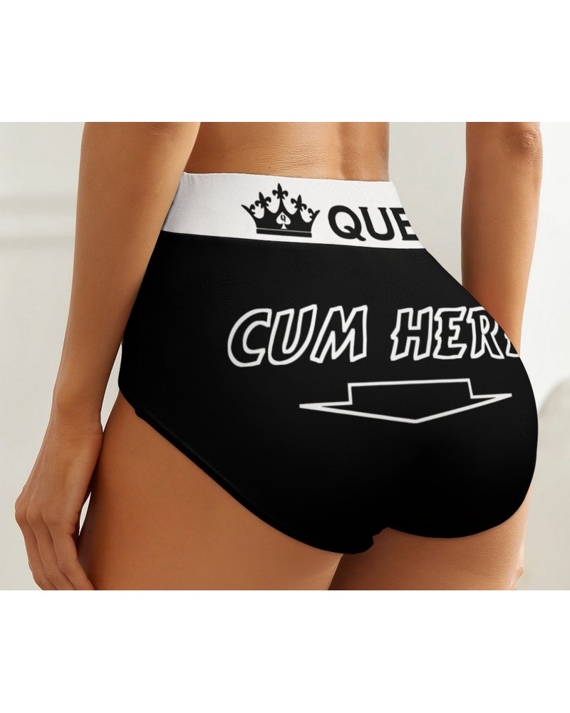 CUM HERE QOS Panties back, queen of spades slut clothing,