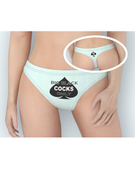 BIG BLACK COCK Only Thong, 16 colors, large size, slut