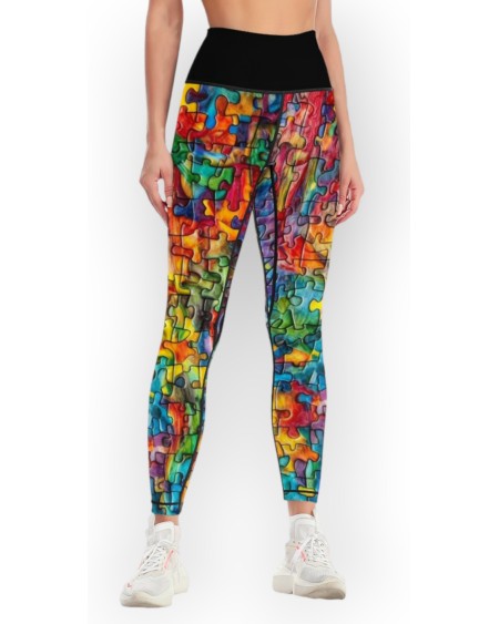 QUEEN OF SPADES Puzlle Legging, queen of spades, qos, queen