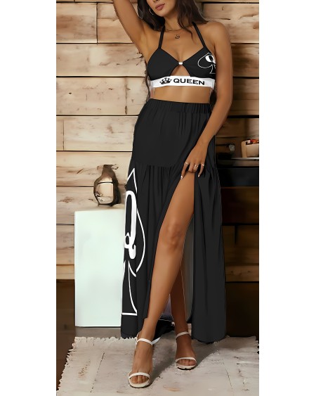 QUEEN OF SPADES Tie Back Wrap Dress? Slut clothing,