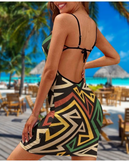 QUEEN OF SPADES African Tribal slim Dress, slut clothing,