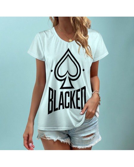 Blacked Queen Of Spades T - Shirt - Empowering Women's