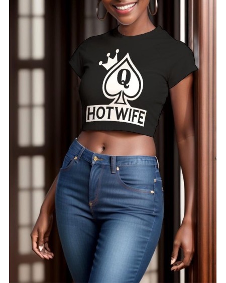 Queen Of Spade Hotwife Crop - Tank Top - Sexy Hotwife Queen