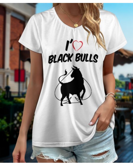 I LOVE BLACK BULL Tshirt, queen off spades tshirt, qos t -