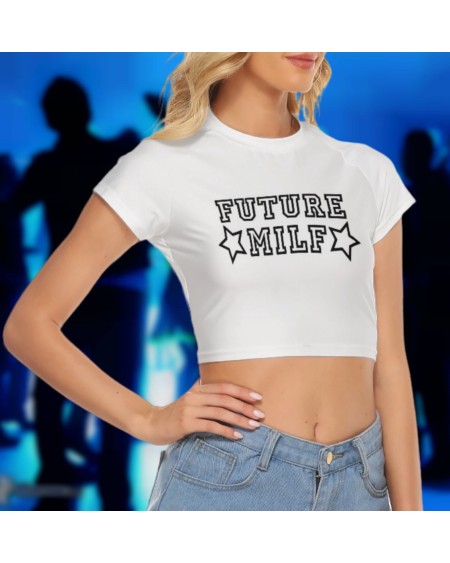 Croc - Top FUTURE MILF, hotwife t - shirt, qos t - shirt,
