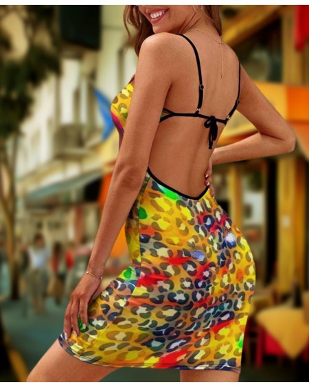 QUEEN OF SPADES Leopard dress, slut clothing, cuckolding,