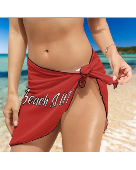 BEACH SLUT Wrap Skirt, , Slut clothing, cuckolding, hotwife
