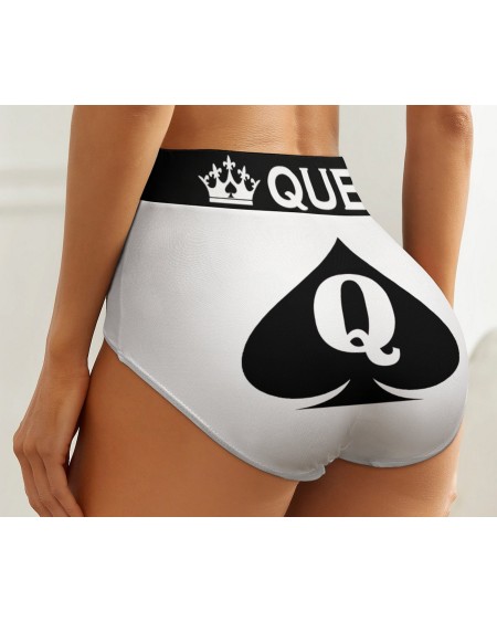 CUM HERE QOS Panties, queen of spades slut clothing,