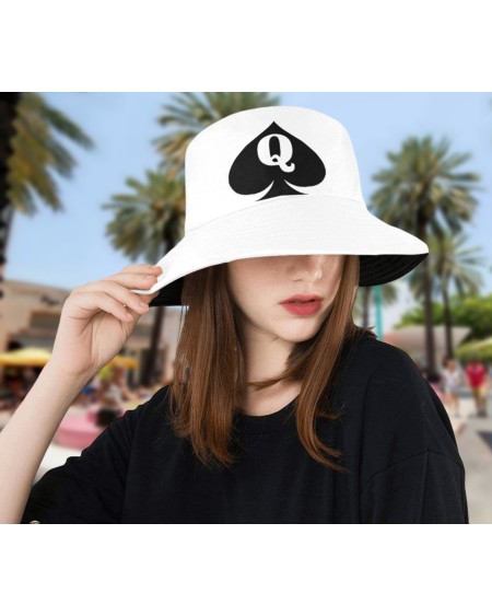 QUEEN OF SPADES Summer Bucket hat, slut clothing,