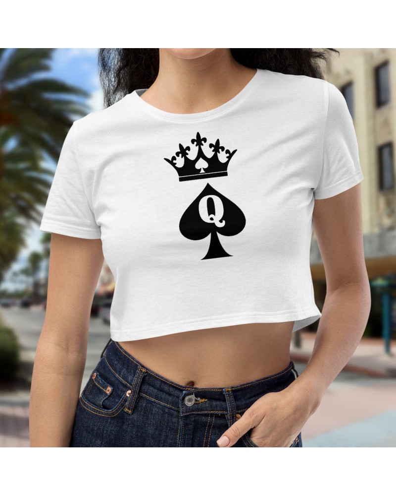 Croc - Top QUEEN of SPADES, hotwife t - shirt, queen off