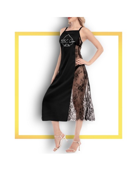 QUEEN OF SPADES Lace Cami Cross Back, Qos dress, slut