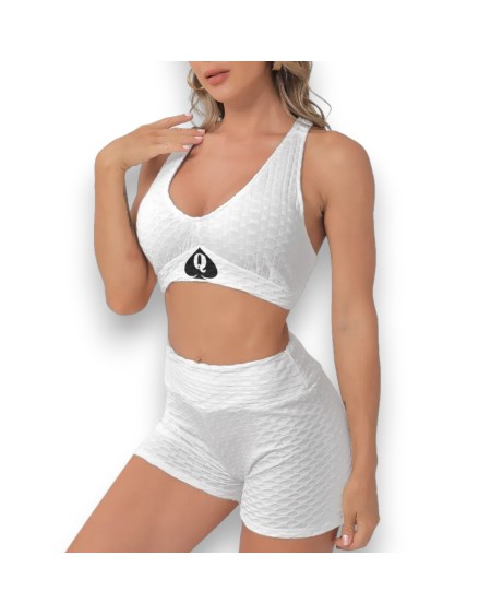 QUEEN OF SPADES Sports Bra Suit, Top And Short, qos, queen