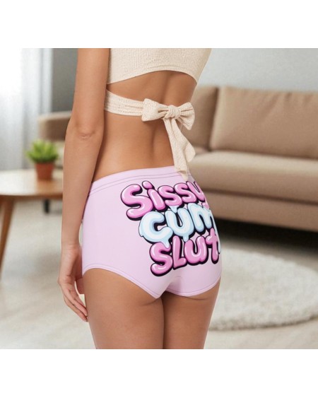Sissy Cum Slut Panties  Kinky Femboy Lingerie With Pastel
