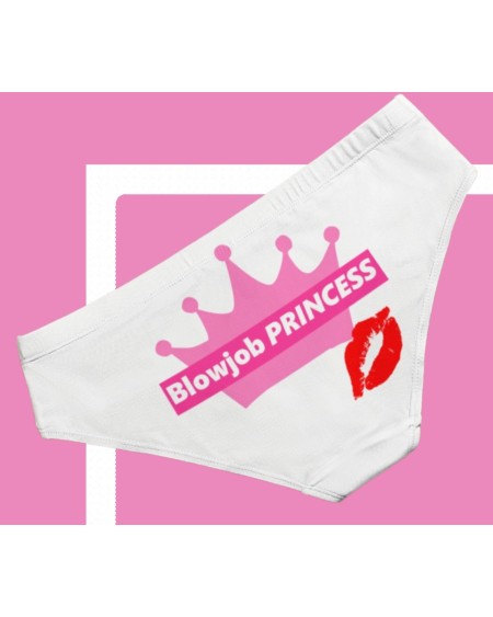 Panties BLOWJOB PRINCESS, Slut clothing, cuckolding, hotwife