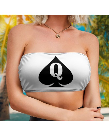 QUEEN OF SPADES Wrap Chest, 25 colors, top queen off spades,