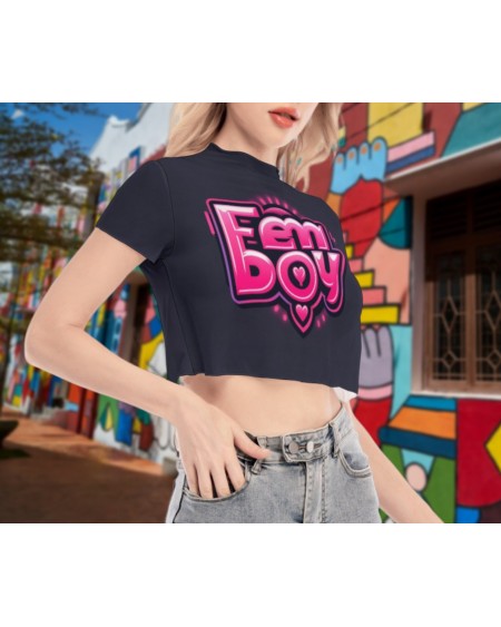FEMBOY Transparent croc top, sissy tshirt, girlboy, femboy,